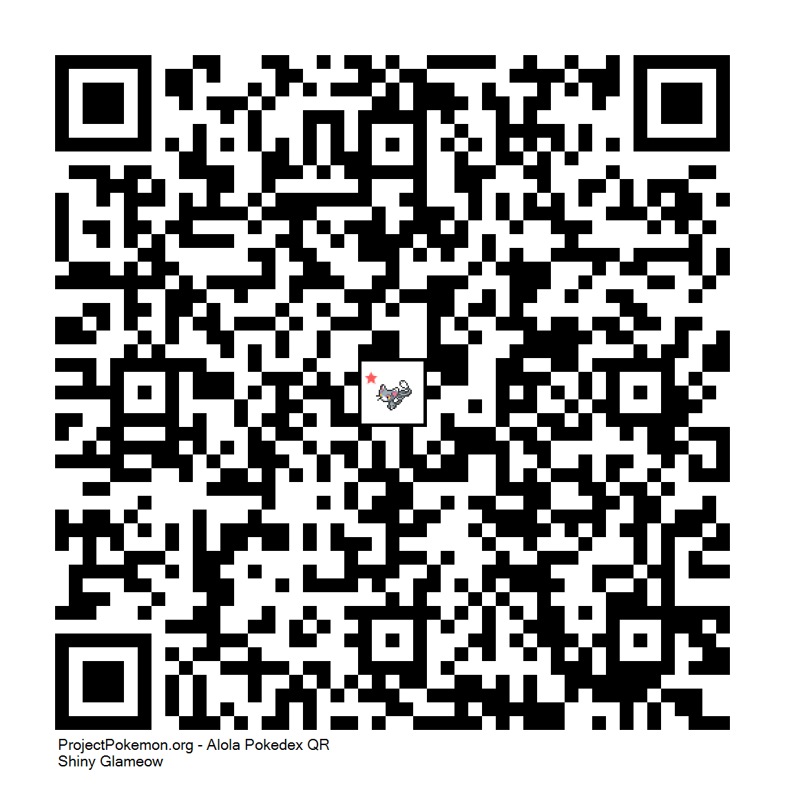 Cdigo QR de Glameow variocolor